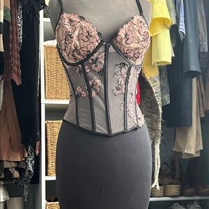 Victoria Secret Floral Lace Corset